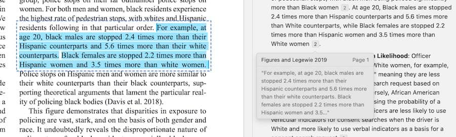 Improved sentence-level citations